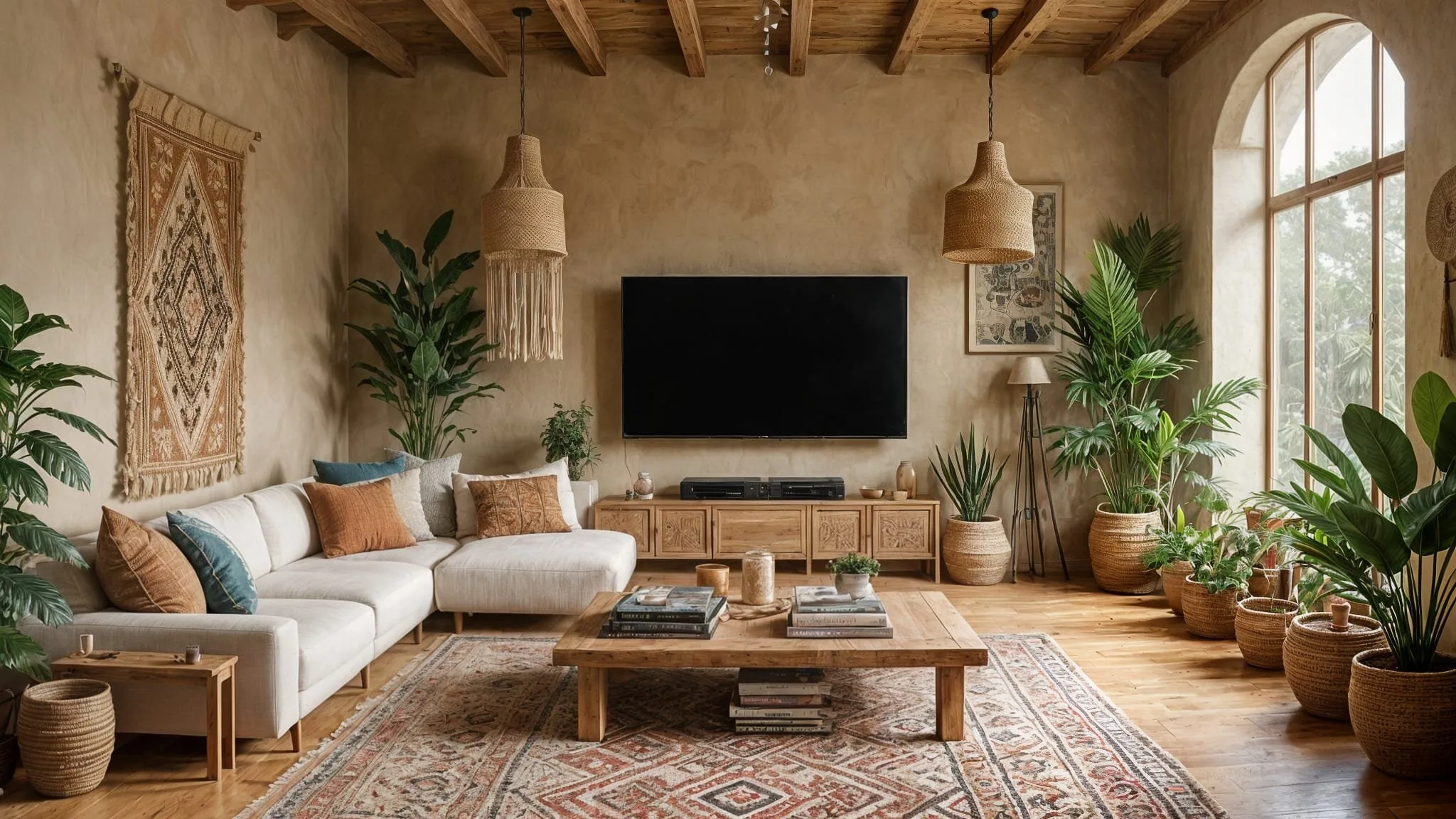 Inspiracje aranżacji wnętrz styl boho