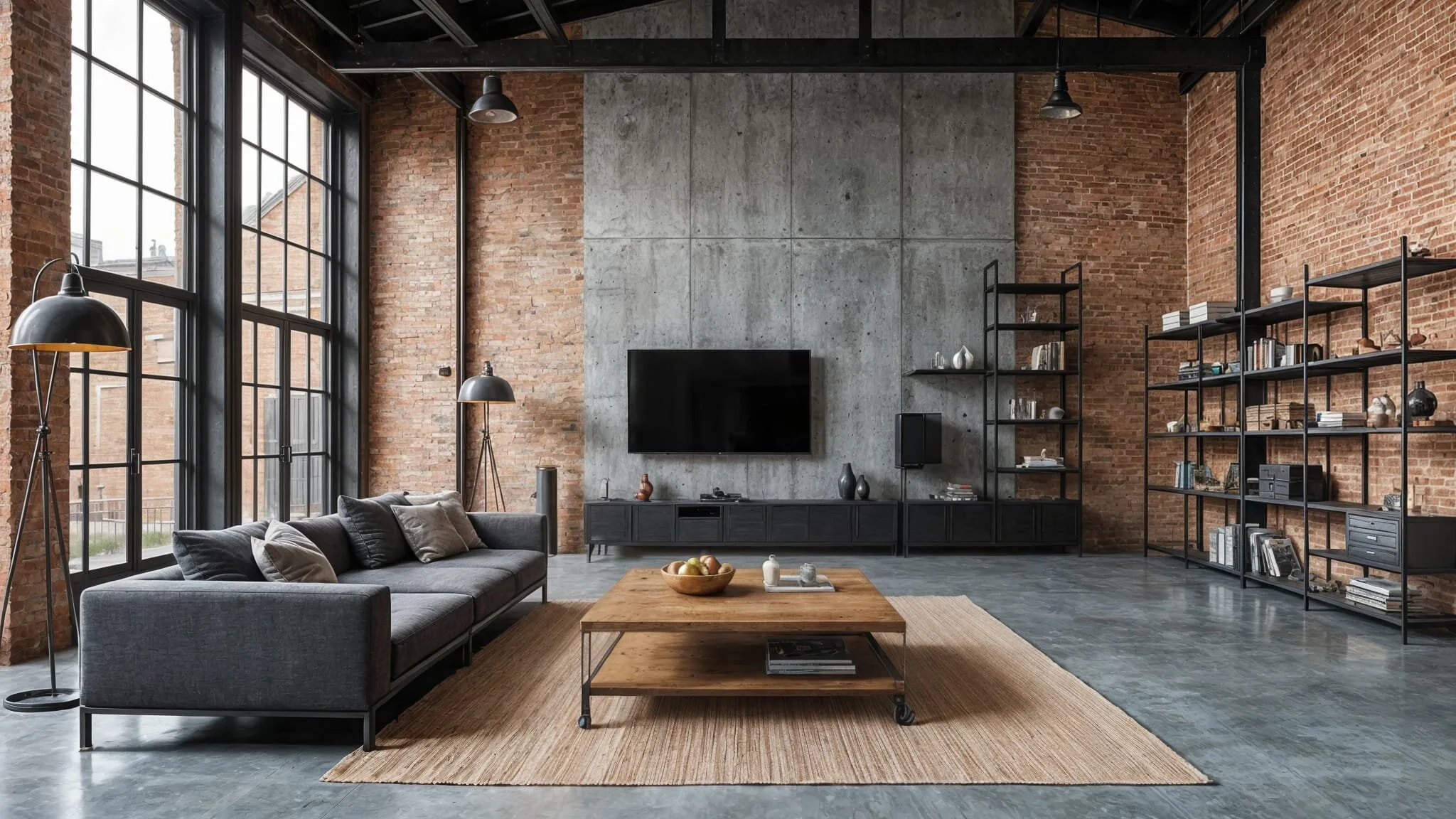 Inspiracje aranżacji wnętrz styl loft