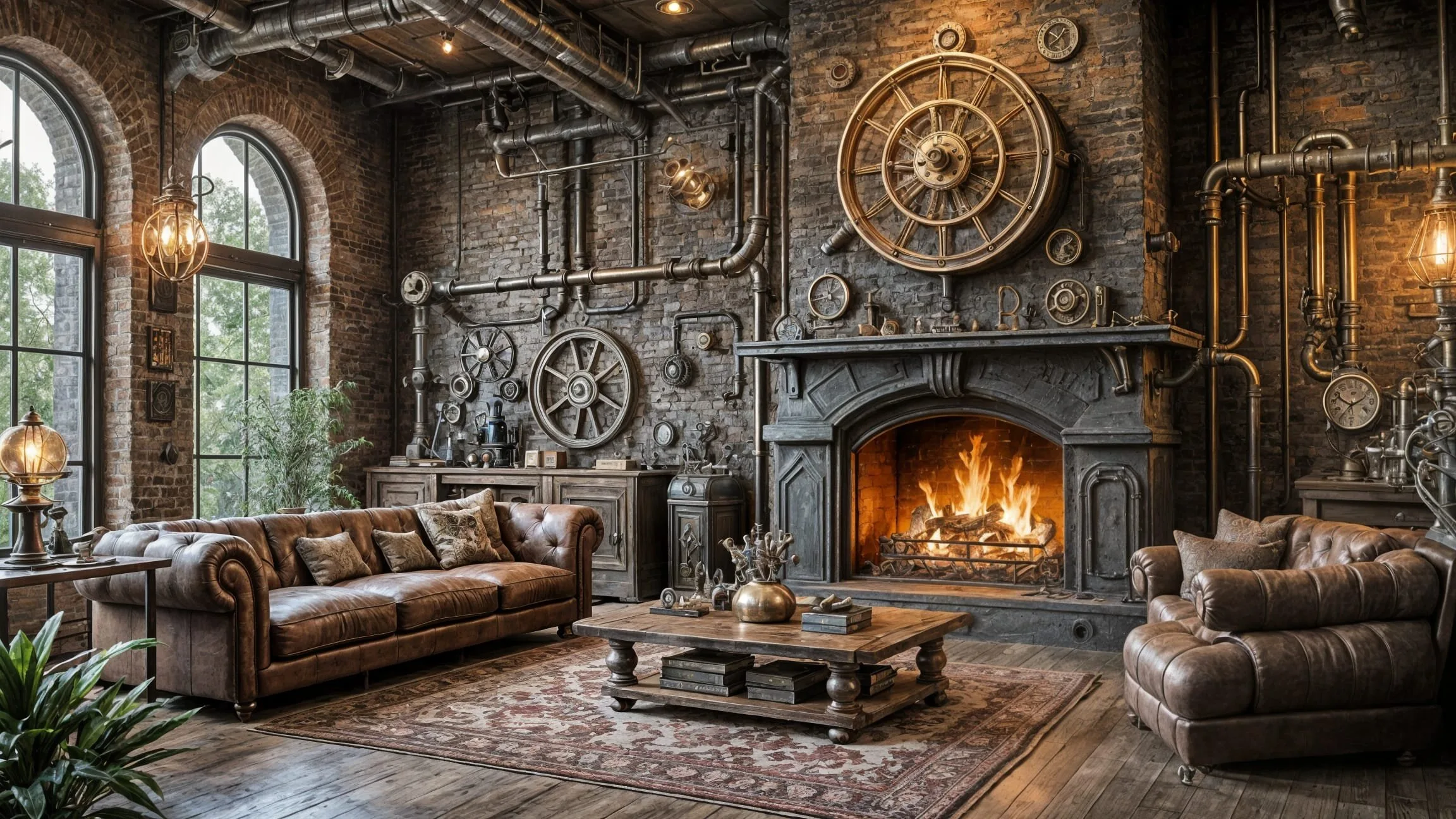 Inspiracje aranżacji wnętrz styl SteamPunk