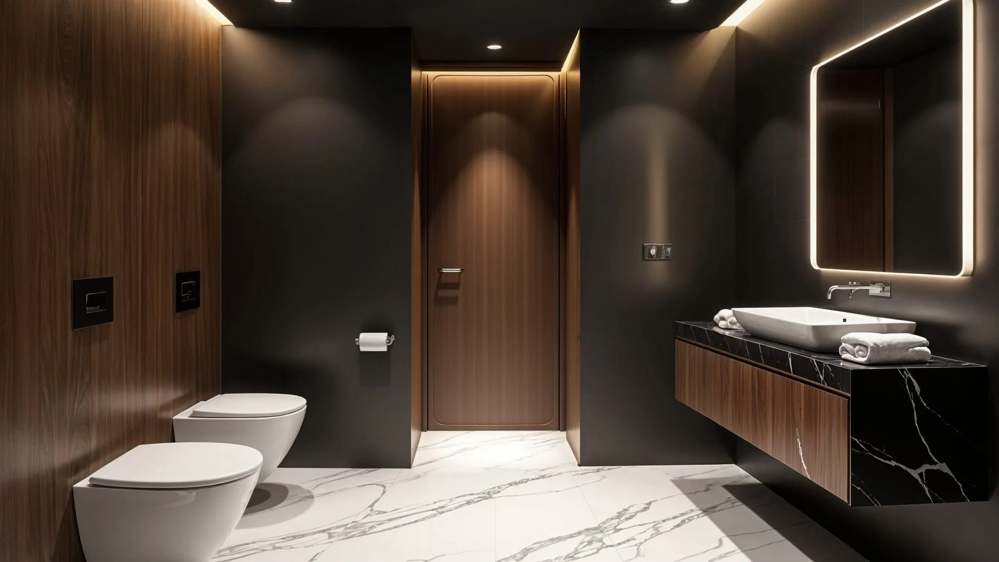 Pakiet Luksusowy – toaleta z podwieszanym WC i elegancką ceramiką