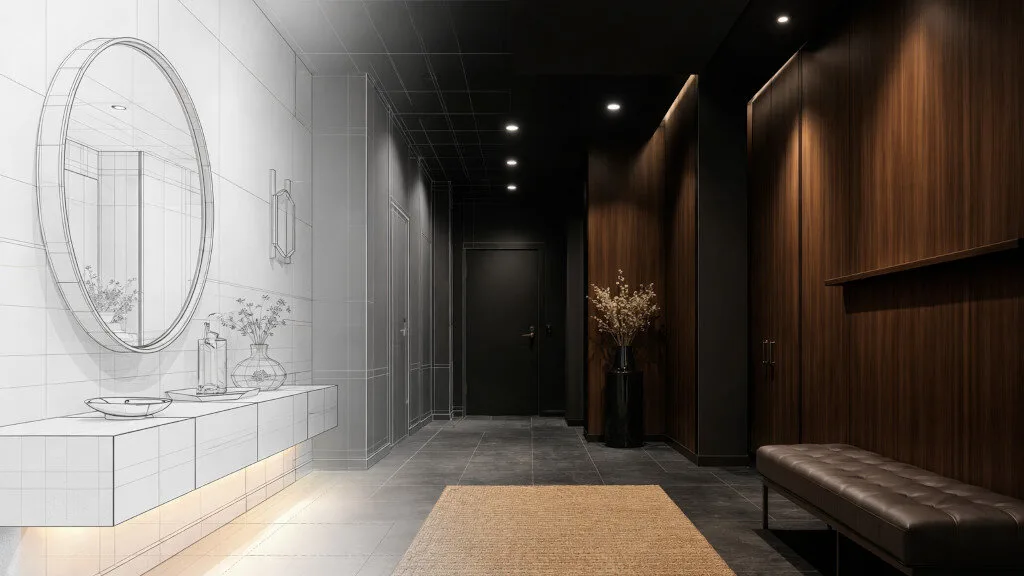 Układ funkcjonalny i koncepcja wnętrza Mivare Interiors