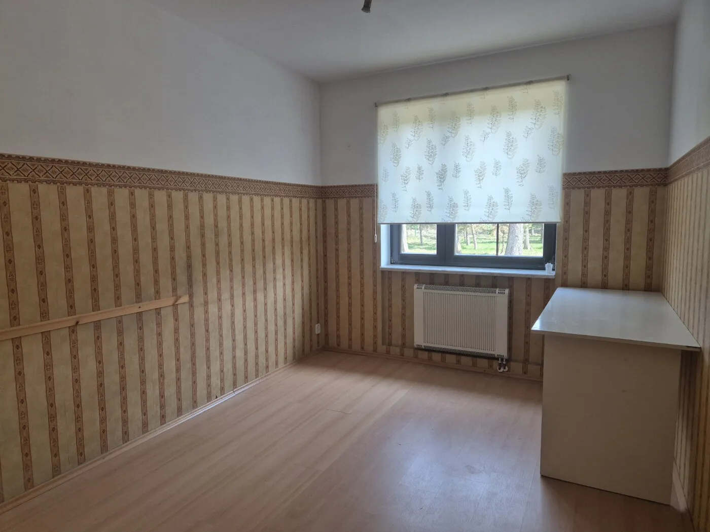 Biuro w domu w Dąbrowie przed realizacją Mivare Interiors.