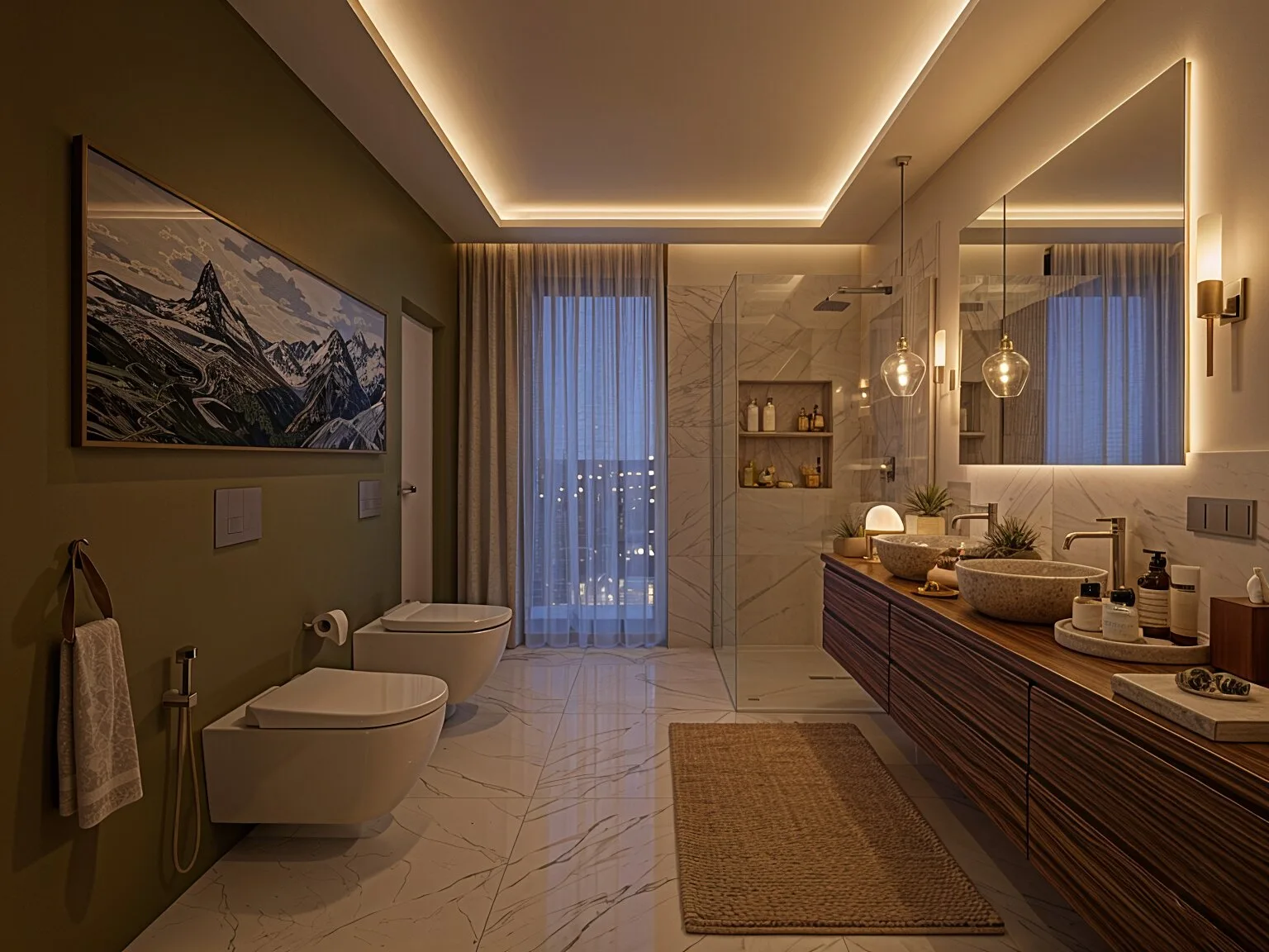 Łazienka w mieszkaniu deweloperskim po realizacji Mivare Interiors.