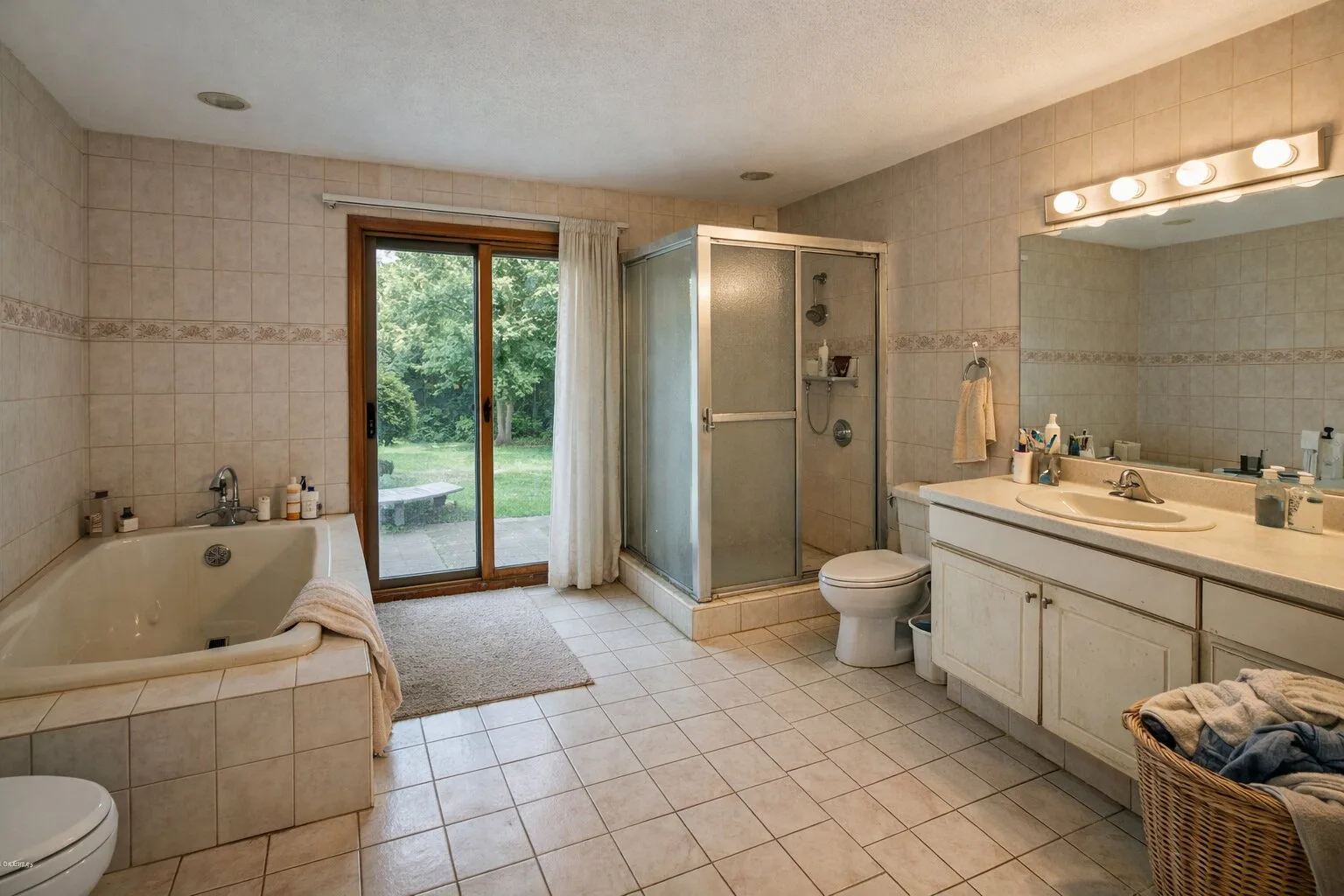 Łazienka w willi przed remontem Mivare Interiors.